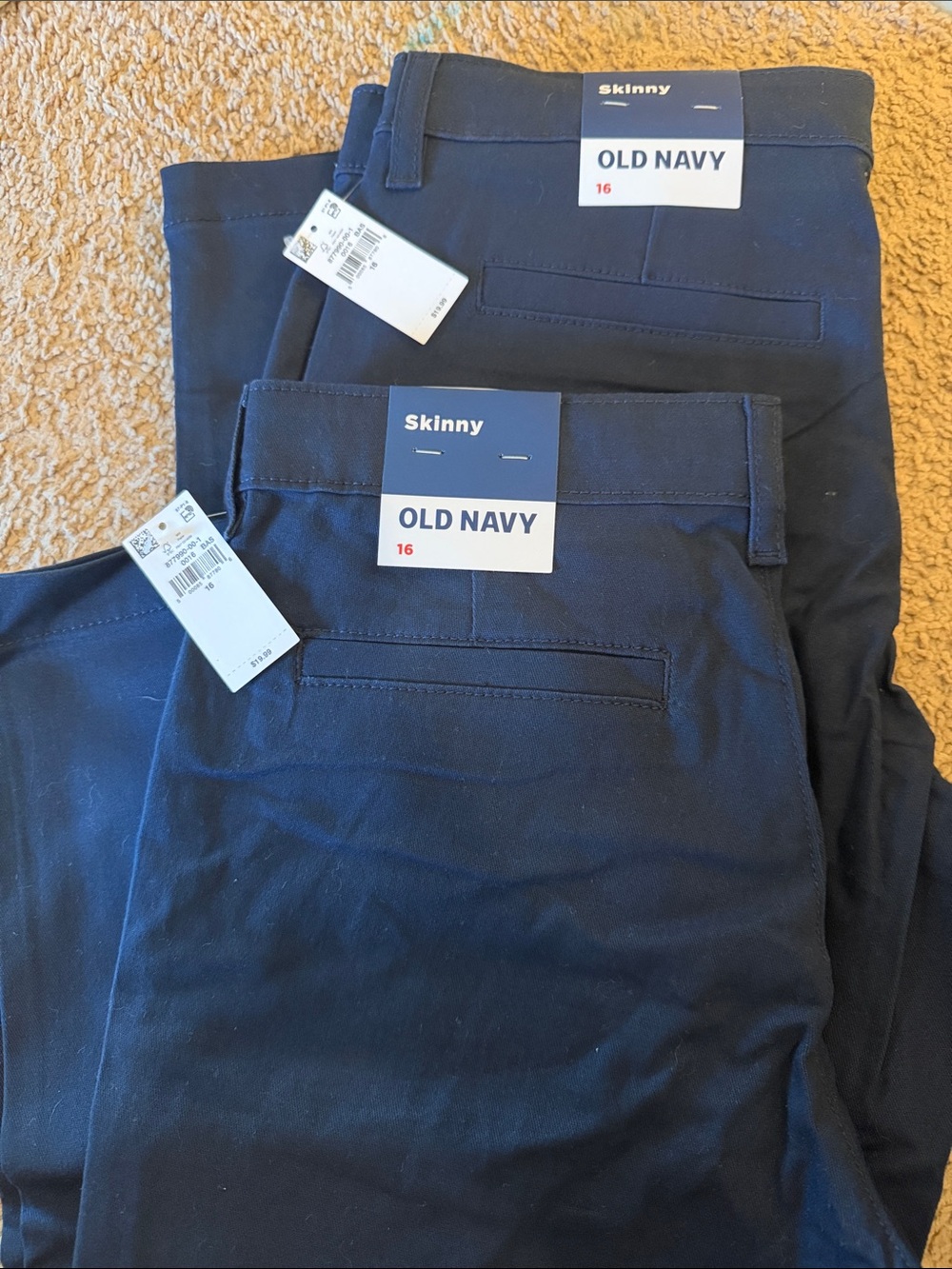 2 Old Navy Skinny pants — Navy